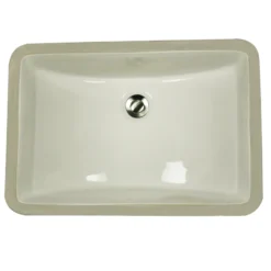 Nantucket Sinks Great Point 21" Ceramic Bathroom Sink, Bisque, UM-18x12-B