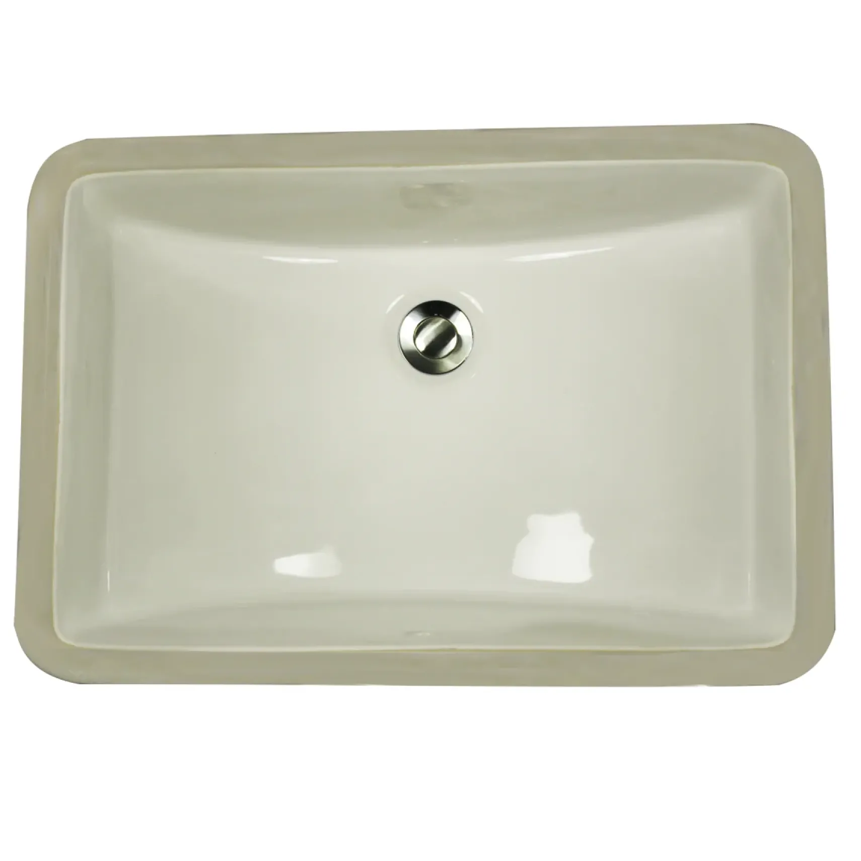 Nantucket Sinks Great Point 21" Ceramic Bathroom Sink, Bisque, UM-18x12-B