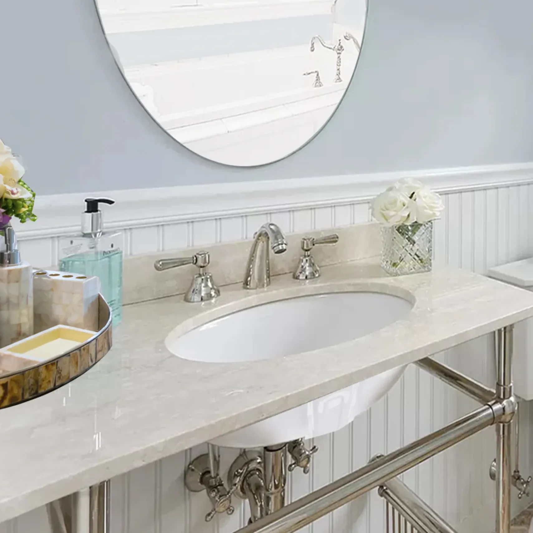 Nantucket Sinks Great Point 17" Ceramic Bathroom Sink, White, GB-15x12-W