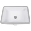 Nantucket Sinks Great Point 20" Ceramic Bathroom Sink, White, GB-17x13-W