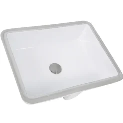 Nantucket Sinks Great Point 20" Ceramic Bathroom Sink, White, GB-17x13-W