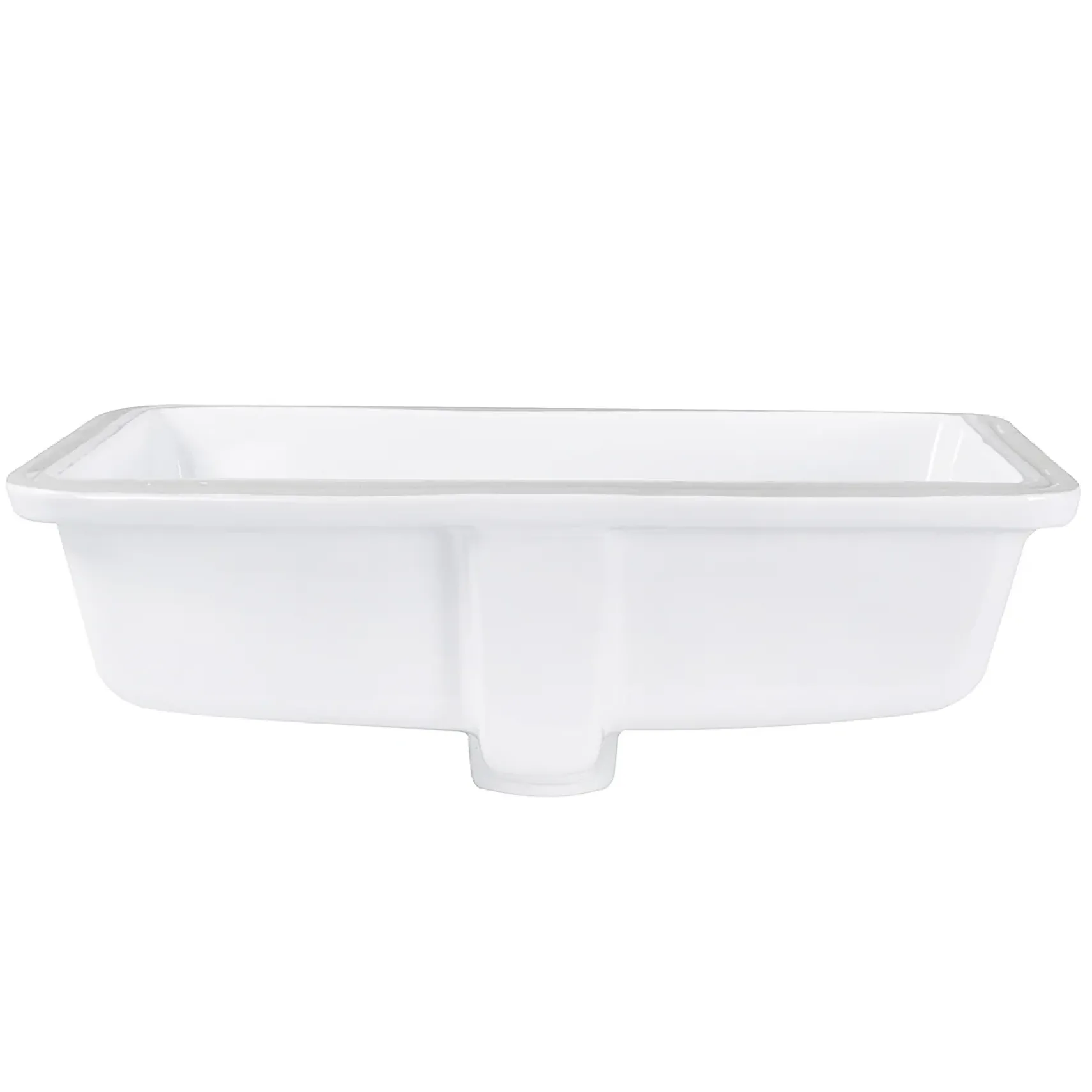 Nantucket Sinks Great Point 20" Ceramic Bathroom Sink, White, GB-17x13-W