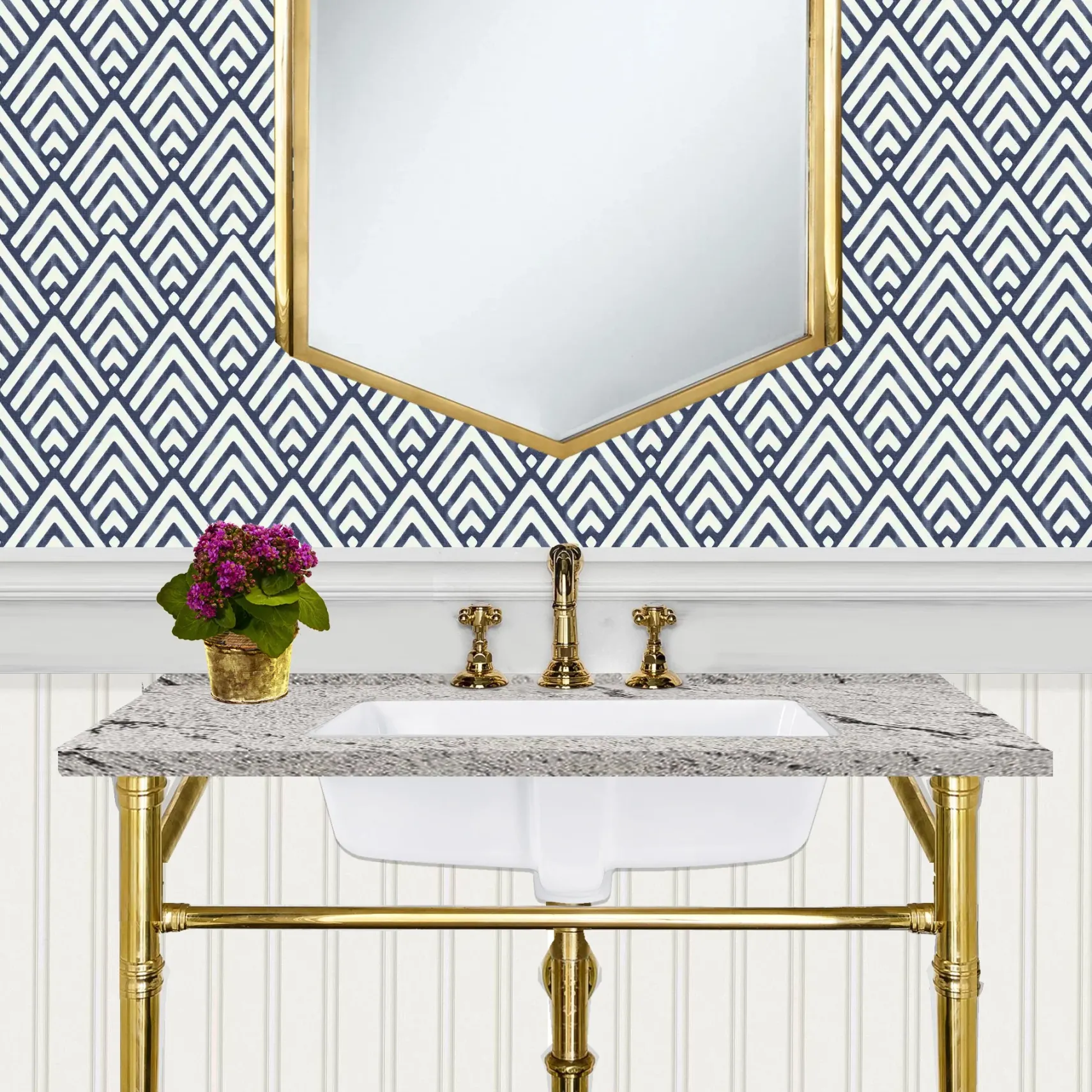 Nantucket Sinks Great Point 20" Ceramic Bathroom Sink, White, GB-17x13-W