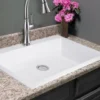 Nantucket Sinks Plymouth 30" Granite Composite Kitchen Sink, White, PR3020-DM-W