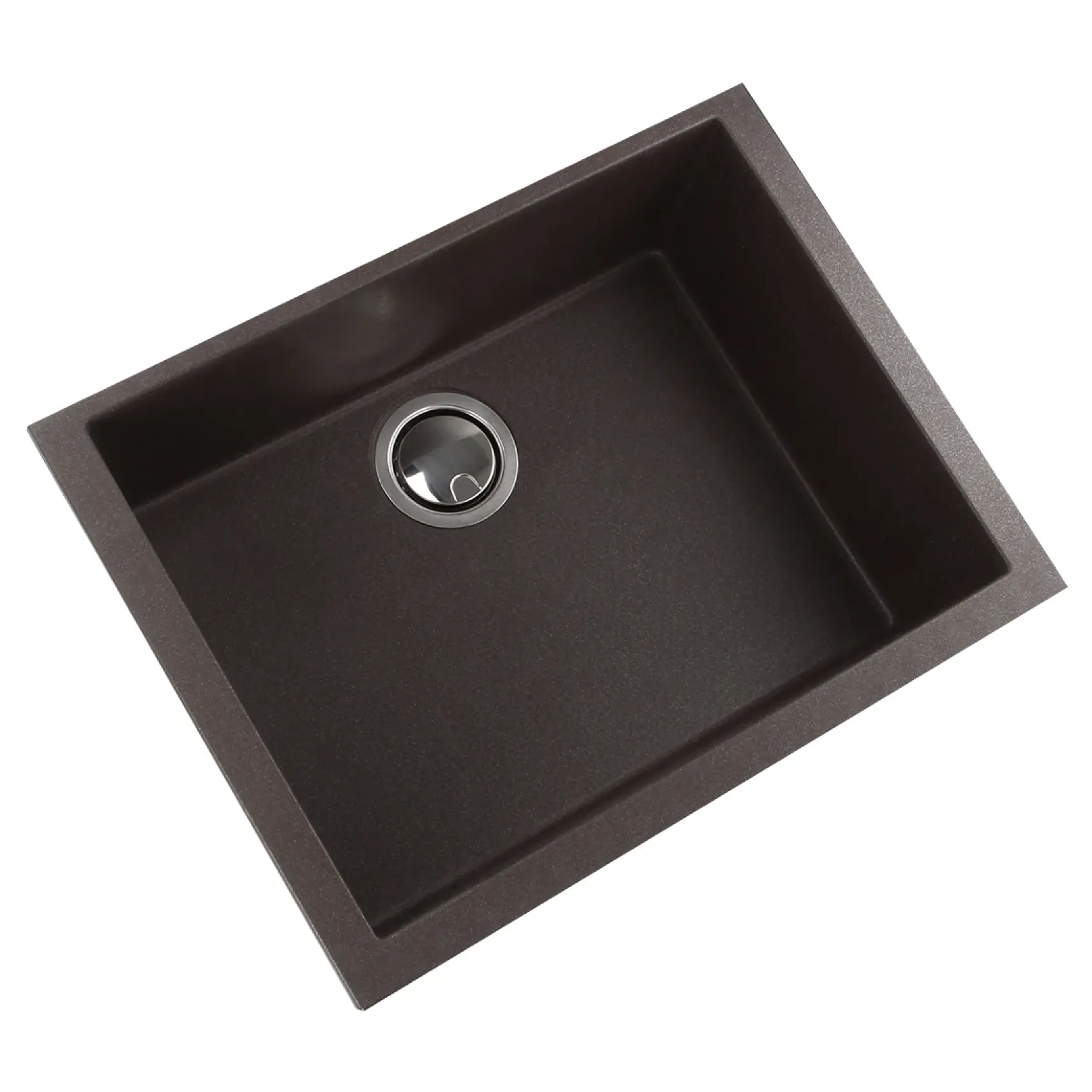 Nantucket Sinks Plymouth 24" Granite Composite Kitchen Sink, Brown, PR2418-BR