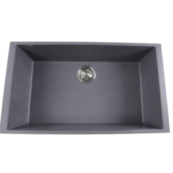 Nantucket Sinks Plymouth 30" Granite Composite Kitchen Sink, Titanium, PR3018-TI