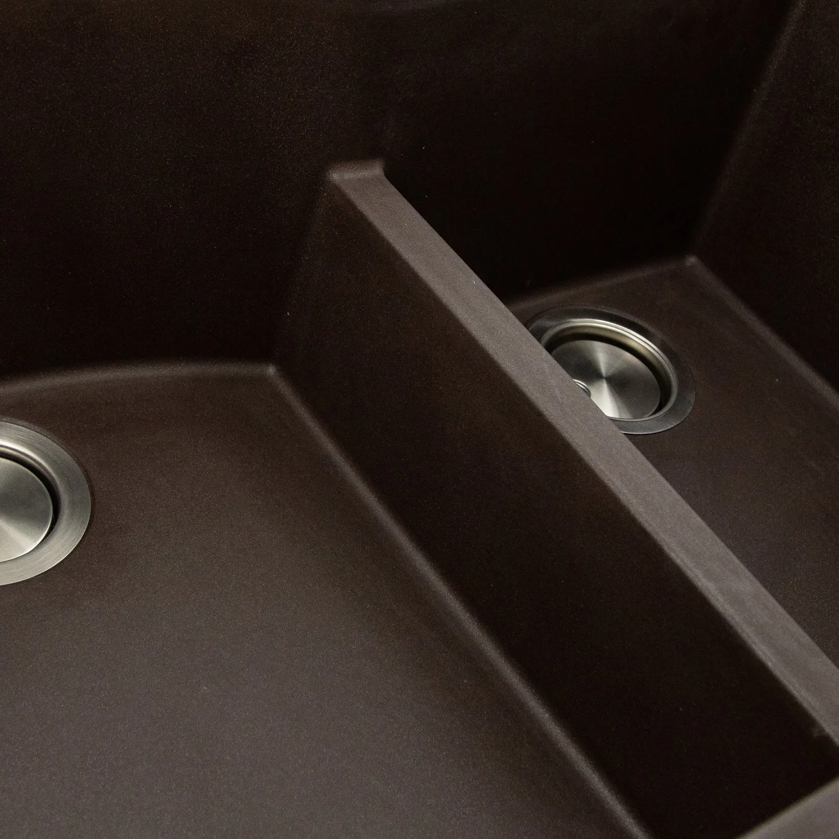 Nantucket Sinks Plymouth 33" Granite Composite Kitchen Sink, 60/40 Double Bowl, Brown, PR6040-BR-UM