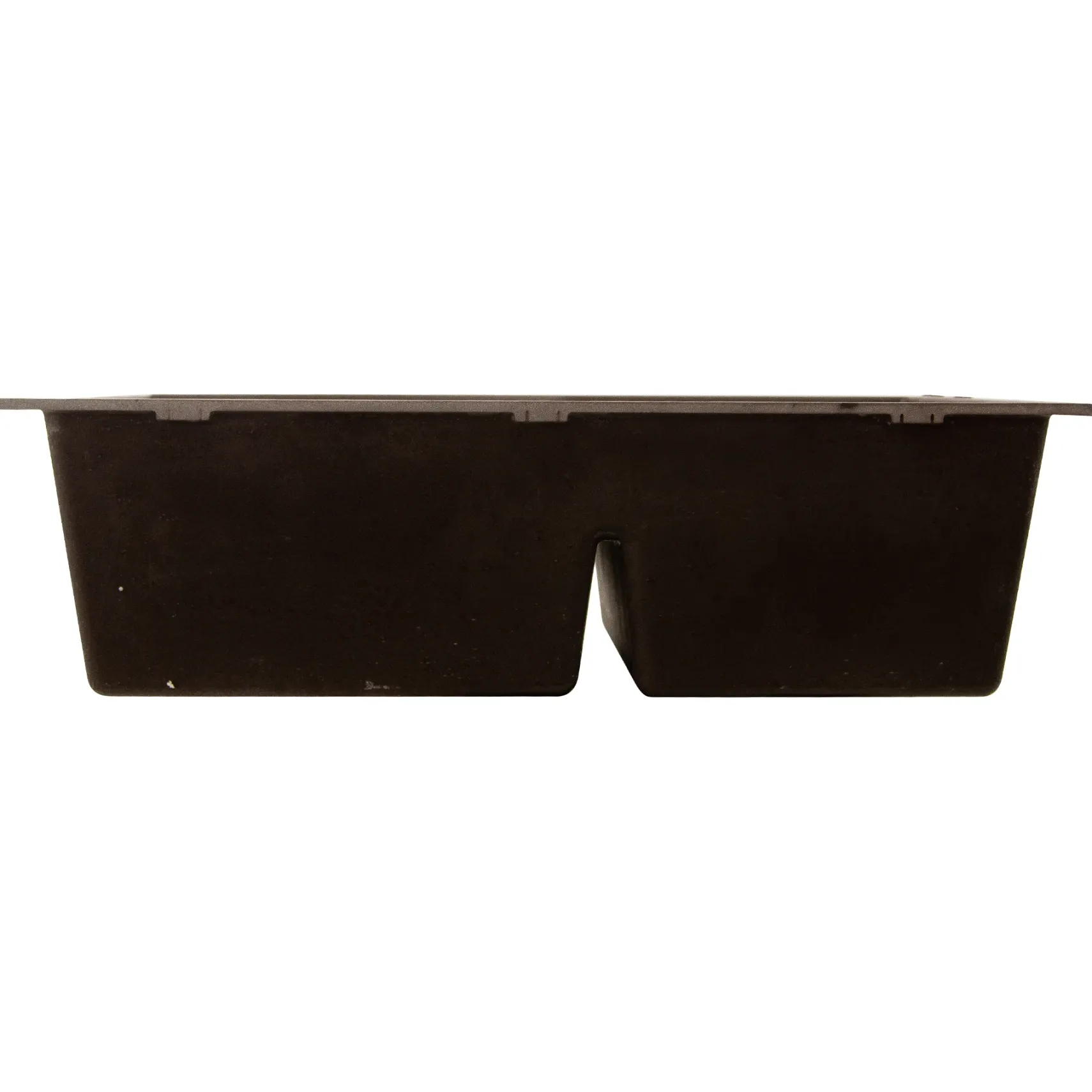 Nantucket Sinks Plymouth 33" Granite Composite Kitchen Sink, 60/40 Double Bowl, Brown, PR6040-BR-UM