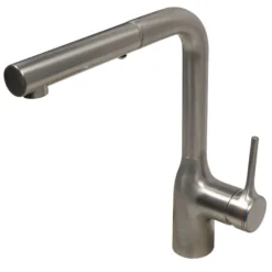 Nantucket Sinks Premium Kitchen 1.8 GPM Lever Stainless Steel Kitchen Faucet, Lever, KFPO12BRS