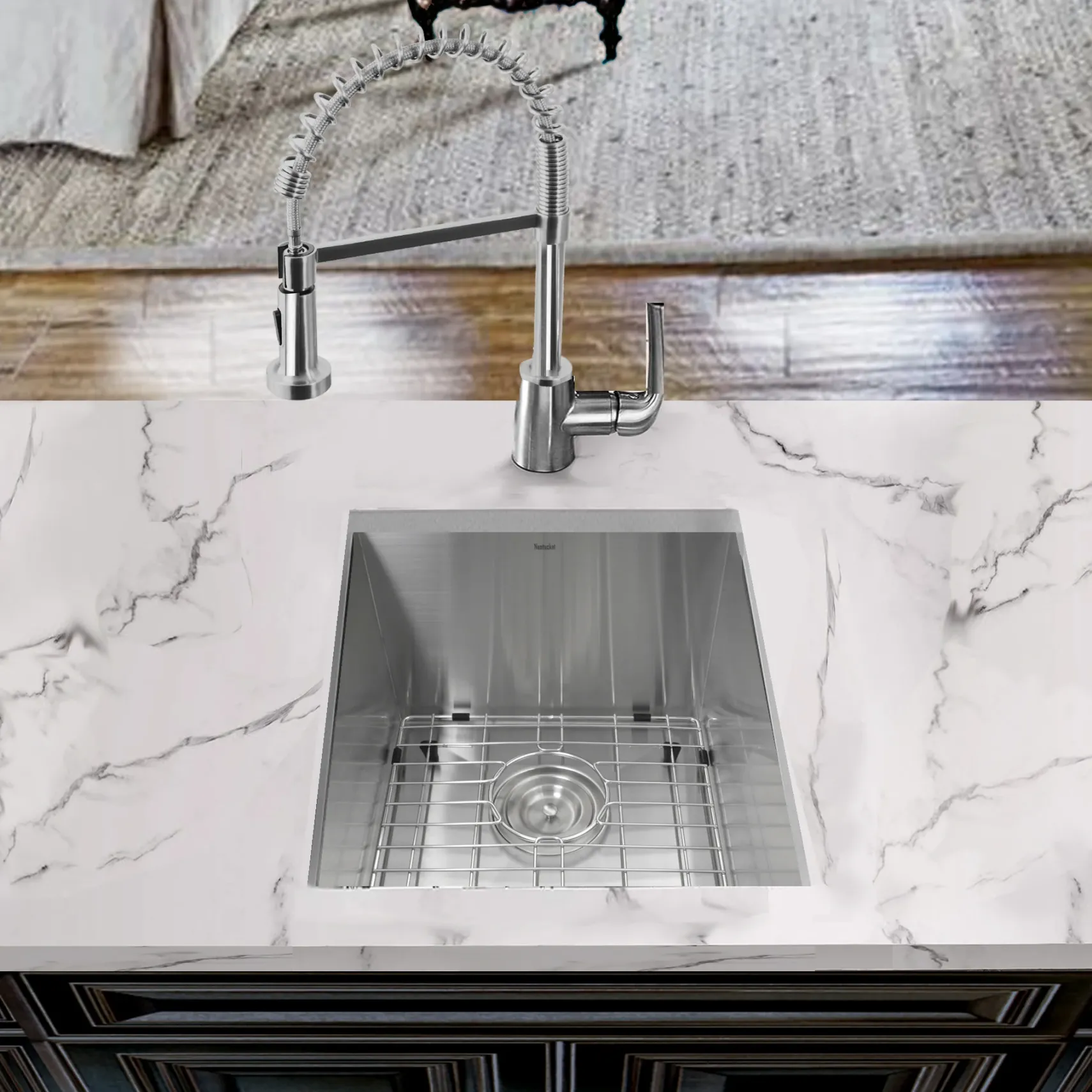 Nantucket Sinks Pro Series 15" Stainless Steel Bar Sink, ZR1815