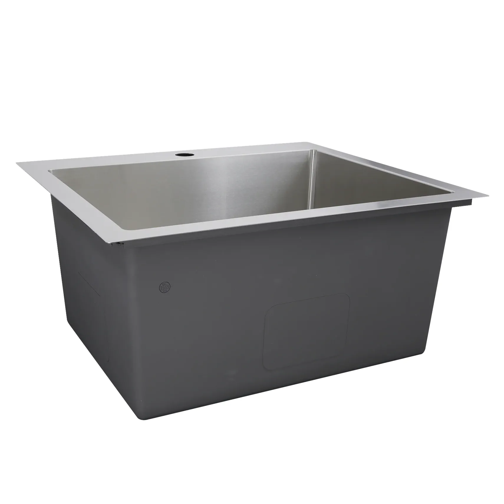 Nantucket Sinks Pro Series 25" Drop In/Topmount 304 Stainless Steel Laundry/Utility Sink with Accessories, SR2522-12-16