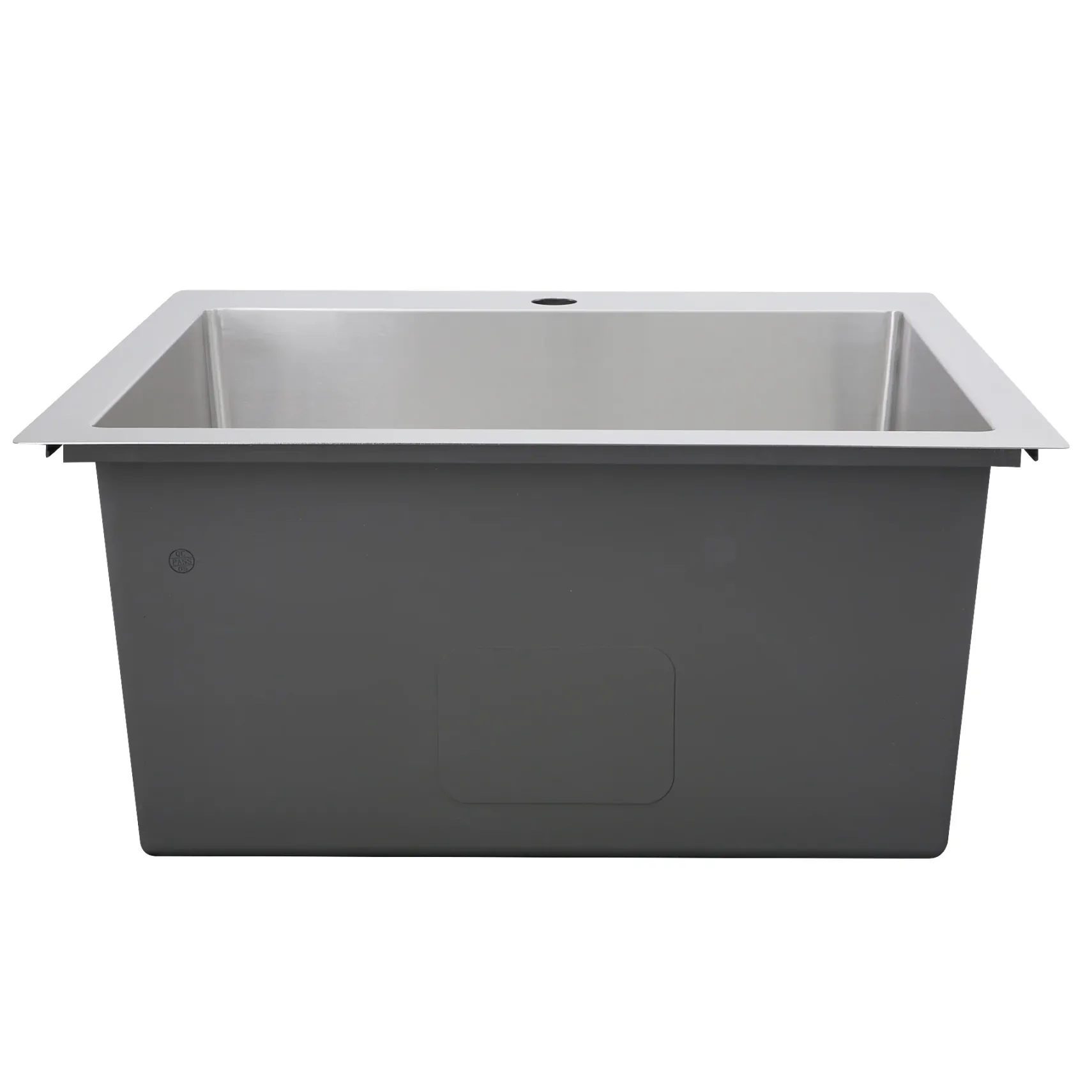 Nantucket Sinks Pro Series 25" Drop In/Topmount 304 Stainless Steel Laundry/Utility Sink with Accessories, SR2522-12-16