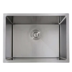 Nantucket Sinks Pro Series 23" Undermount 304 Stainless Steel Laundry/Utility Sink with Accessories, SR2318-12-16