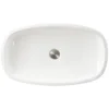 Nantucket Sinks Regatta 25" Fireclay Bathroom Vessel Sink, White, RC79041W