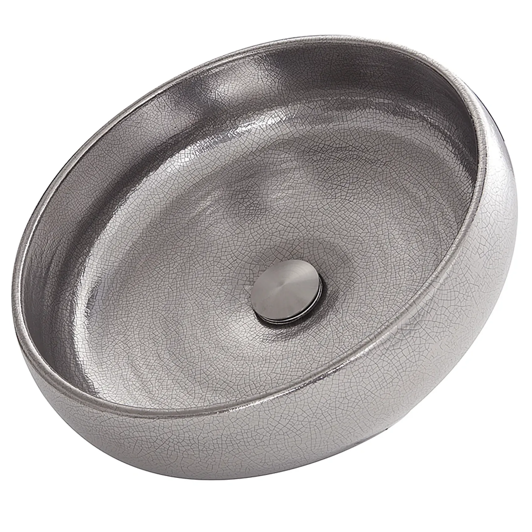 Nantucket Sinks Regatta 16" Fireclay Bathroom Vessel Sink, Platinum, RC72030P