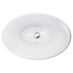 Nantucket Sinks Regatta 25" Fireclay Bathroom Sink, White, RC70640W