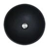Nantucket Sinks Regatta 17" Fireclay Bathroom Vessel Sink, Matte Black/Gold, RC7040GMS-MB