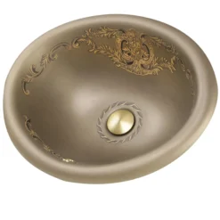 Nantucket Sinks Regatta 20" Fireclay Bathroom Sink, Brown, RC73240BHY