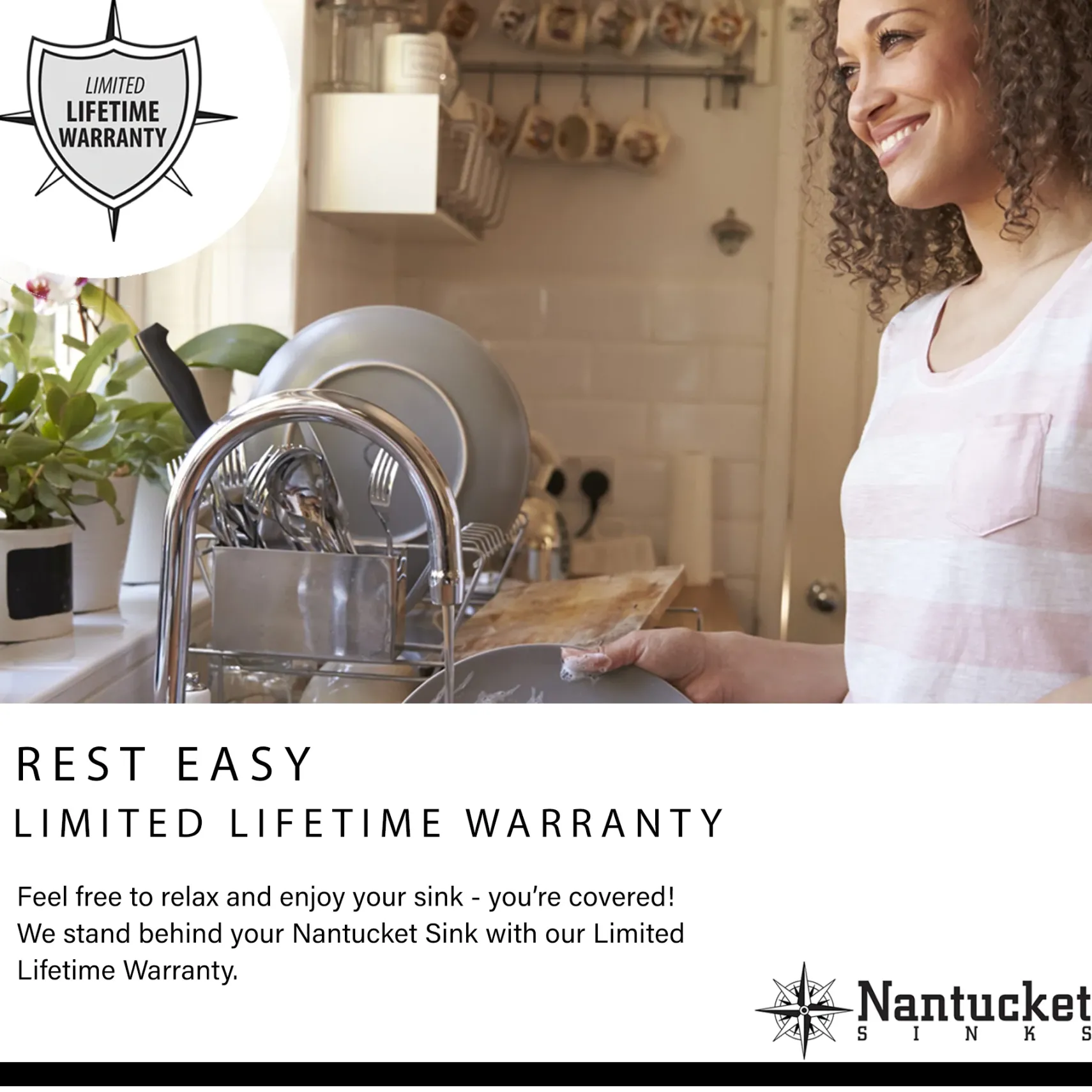 Nantucket Sinks Brightwork Home 32" Undermount Stainless Steel Kitchen Sink, 16 Gauge, KSSH3219-10