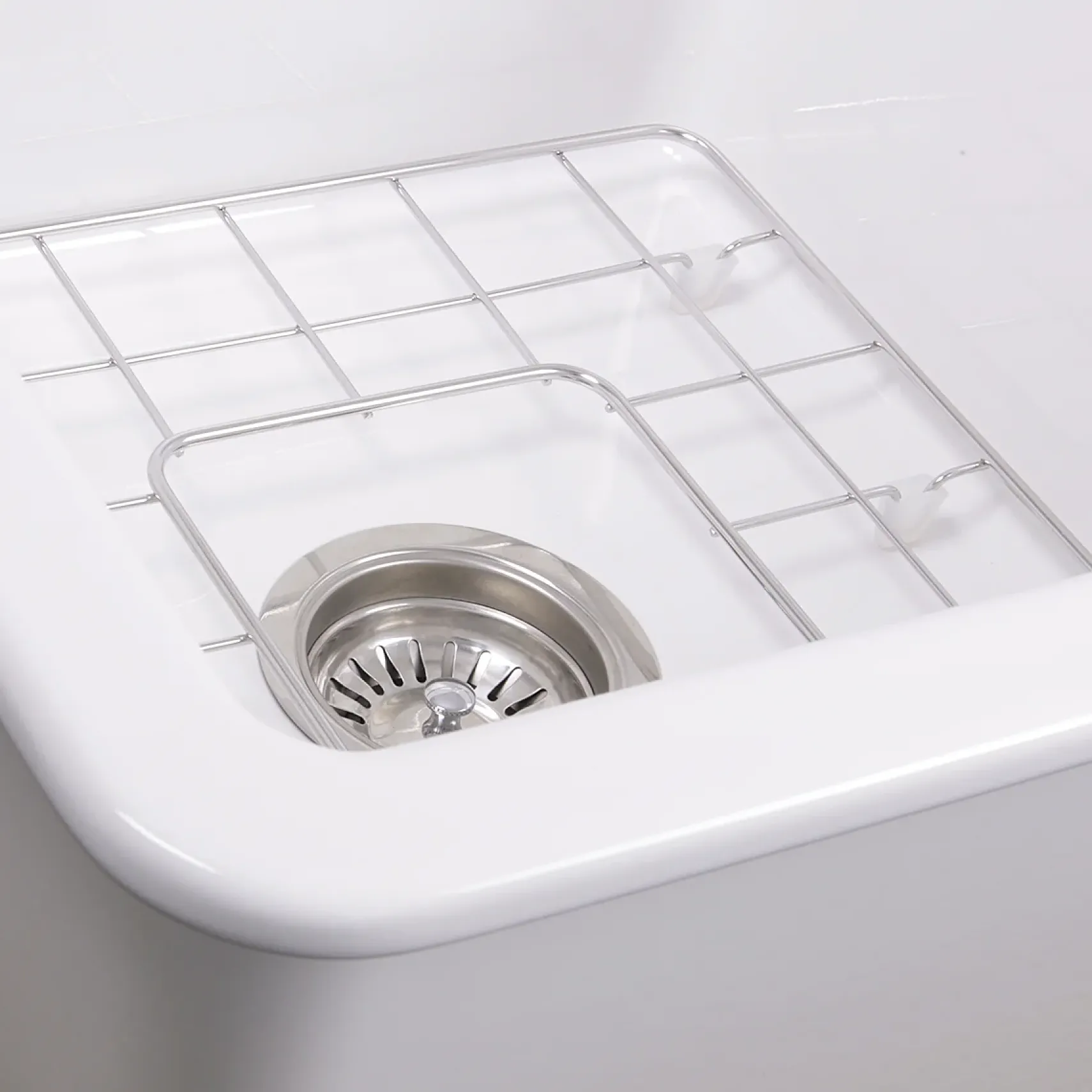 Nantucket Sinks Cape 18" Dual Mount Fireclay Kitchen Sink, White, Wellfleet-1818W