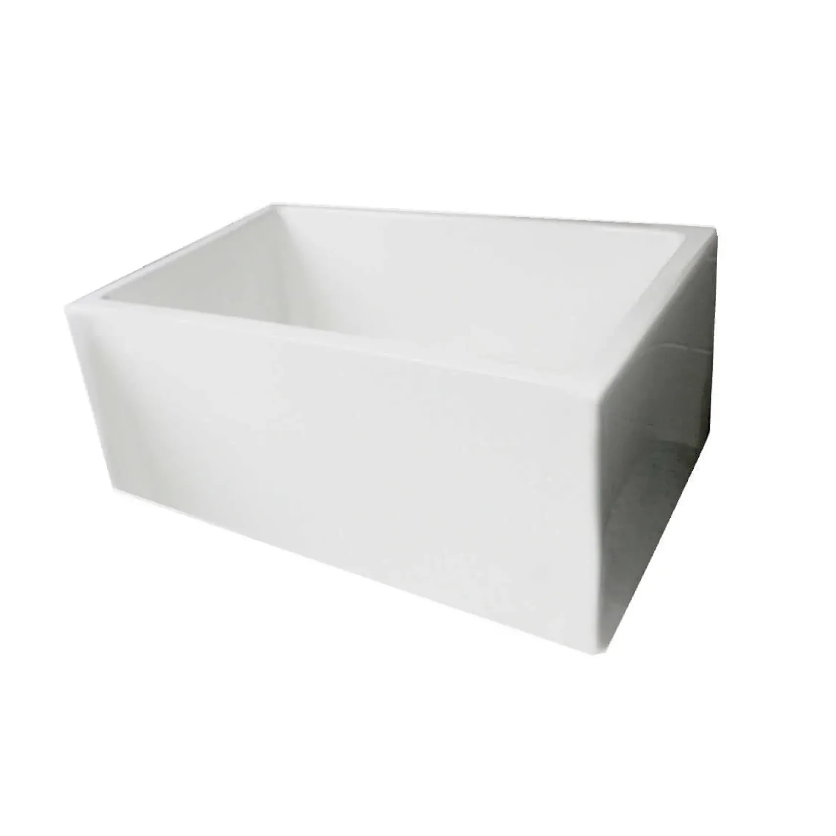 Nantucket Sinks Cape 24" Fireclay Farmhouse Sink, White, Hyannis-24