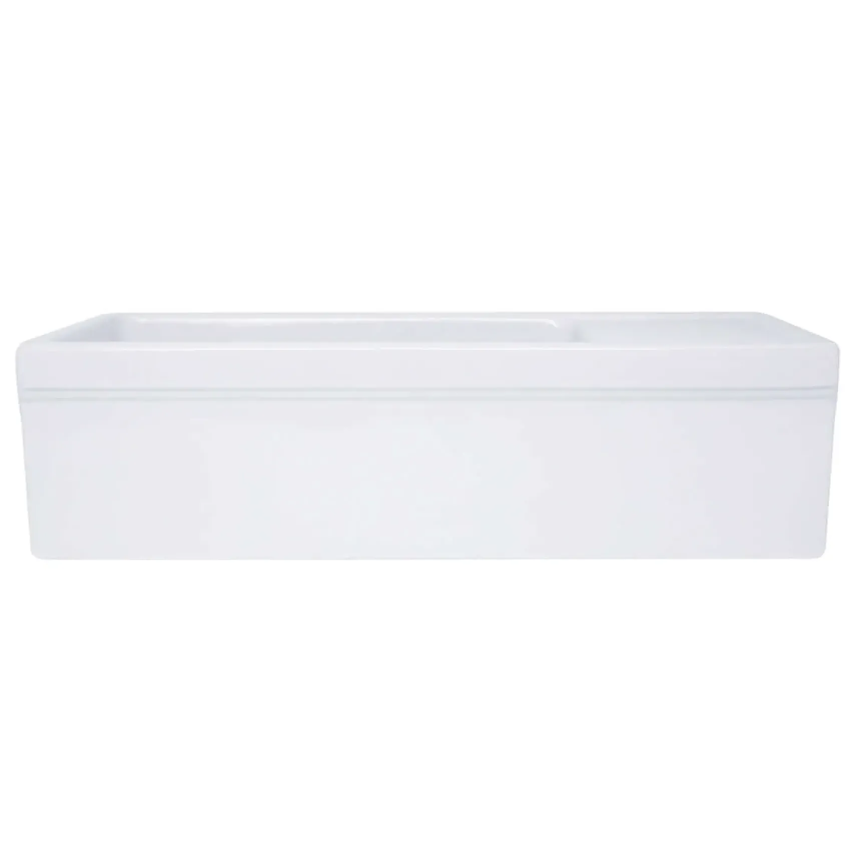 Nantucket Sinks Cape 36" Fireclay Farmhouse Sink, White, FCFS36-DB