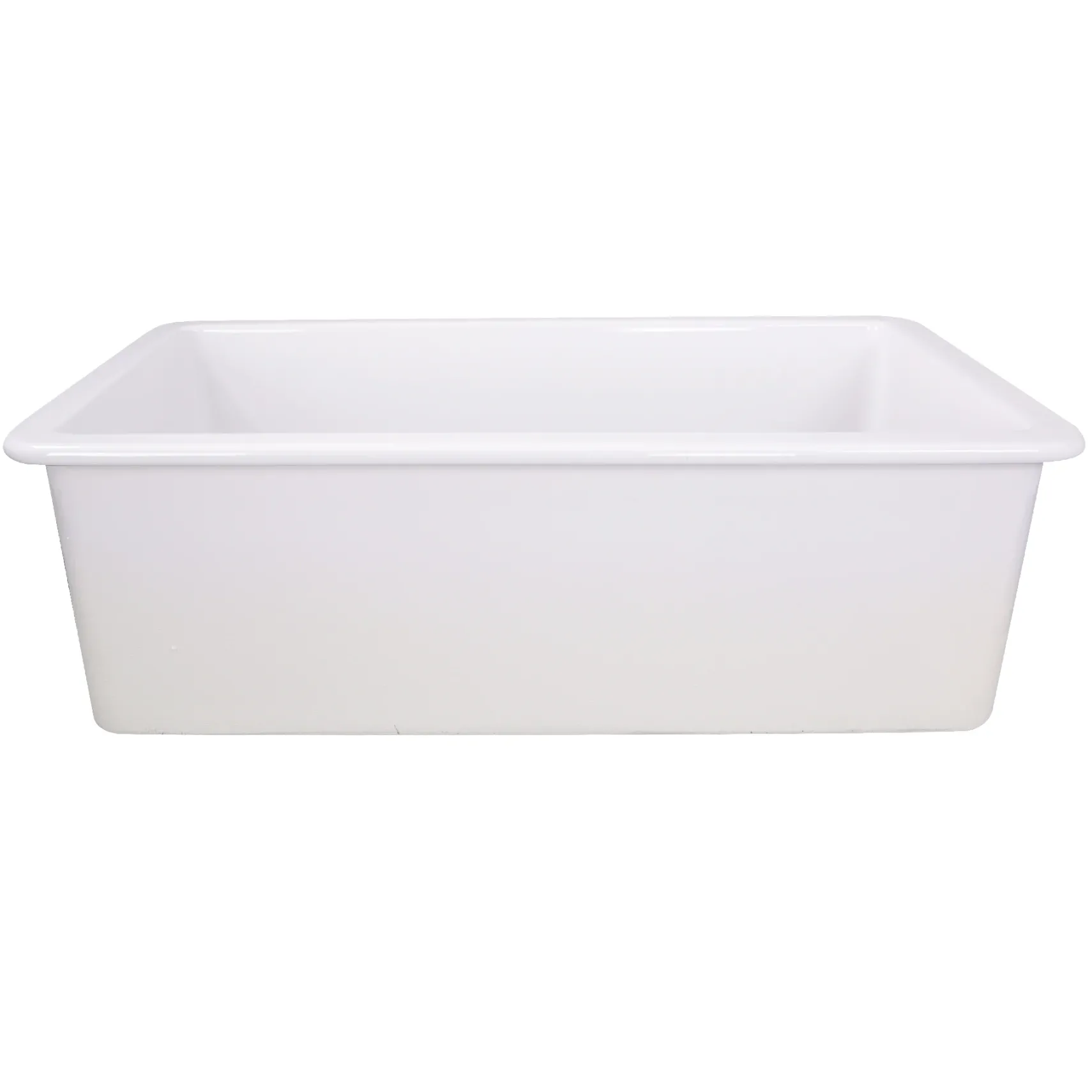 Nantucket Sinks Cape 32" Fireclay Kitchen Sink, White, Wellfleet-3218W