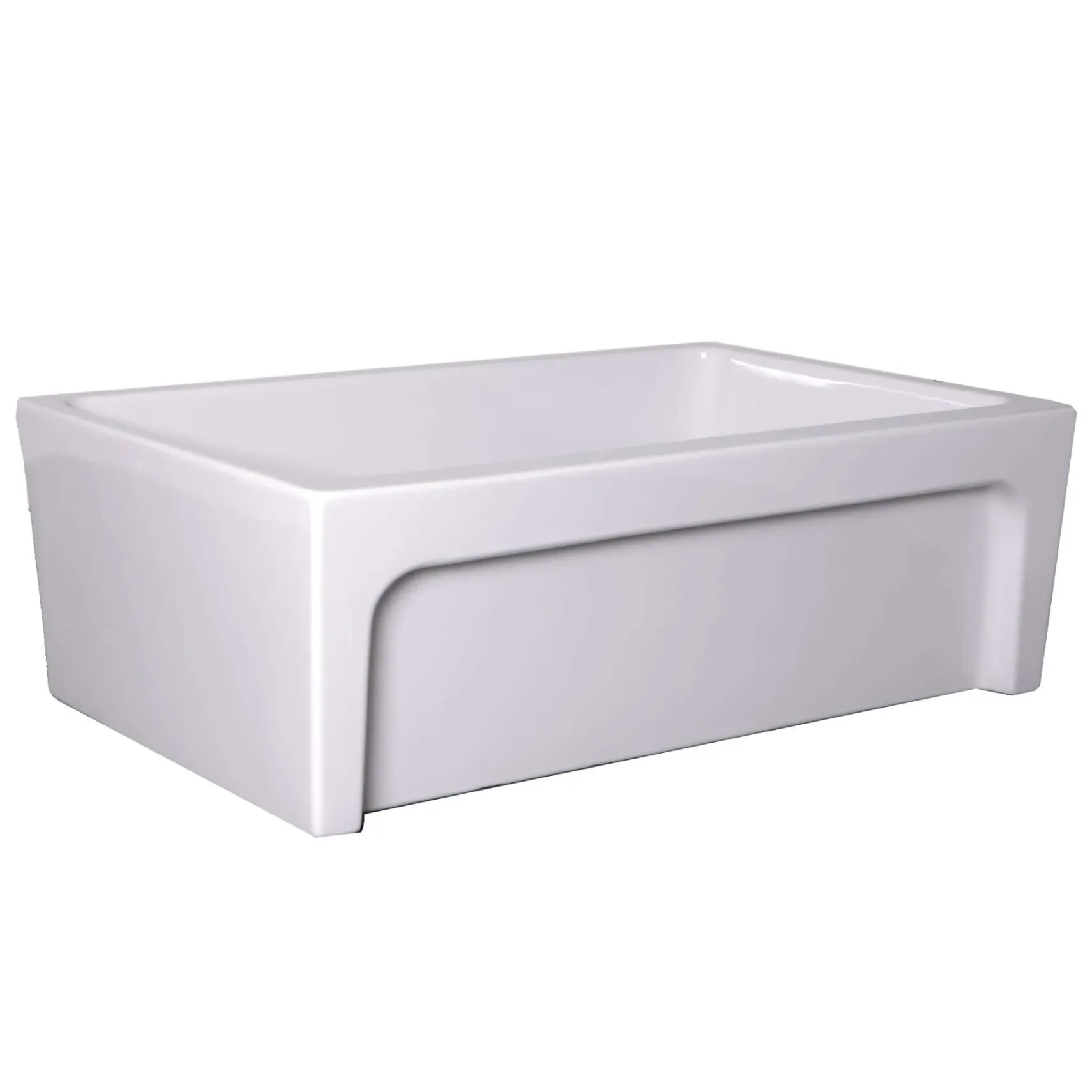 Nantucket Sinks Cape 30" Fireclay Farmhouse Sink, White, WH3018FCL
