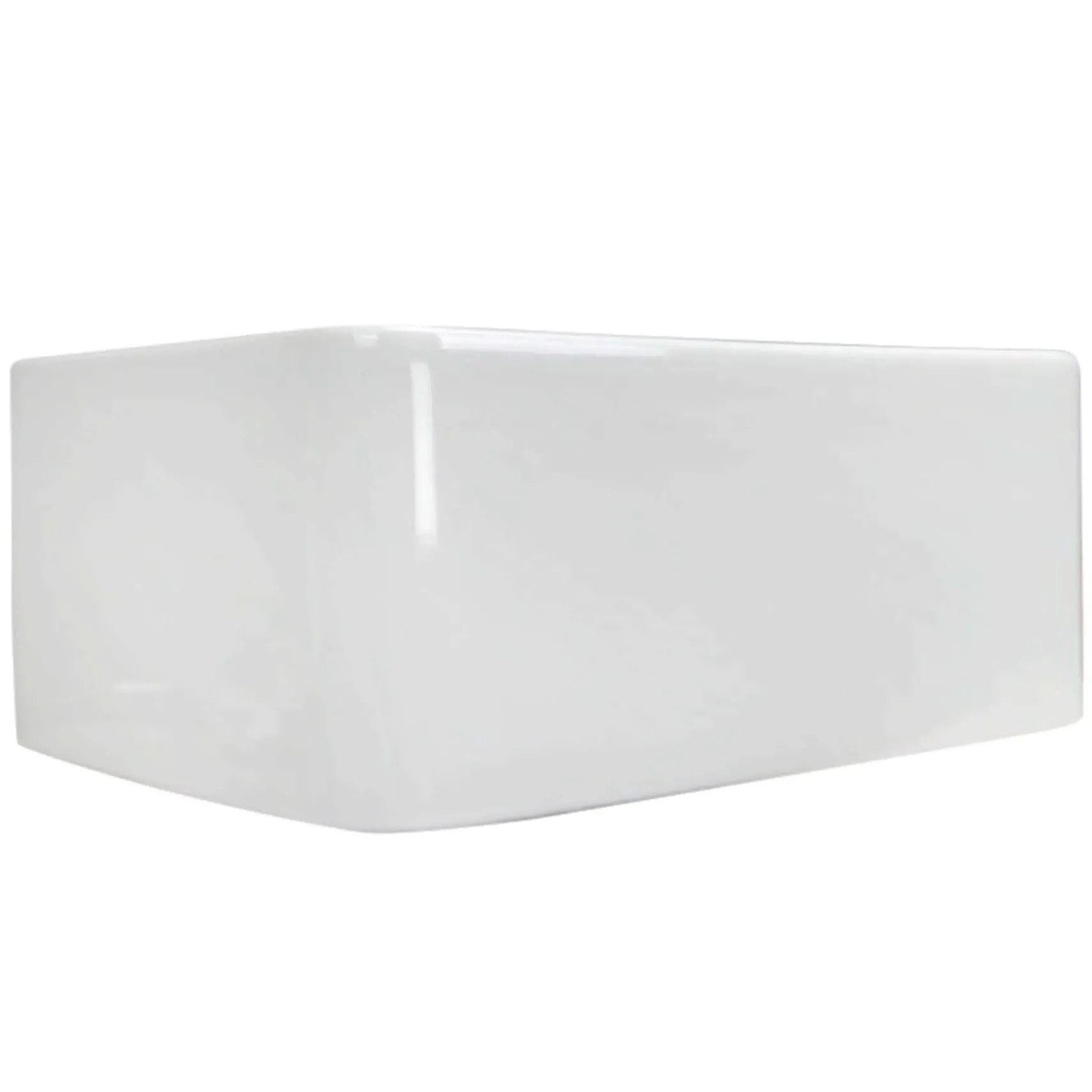 Nantucket Sinks Cape 23" Fireclay Farmhouse Sink with Accessories, White, P-FCS23
