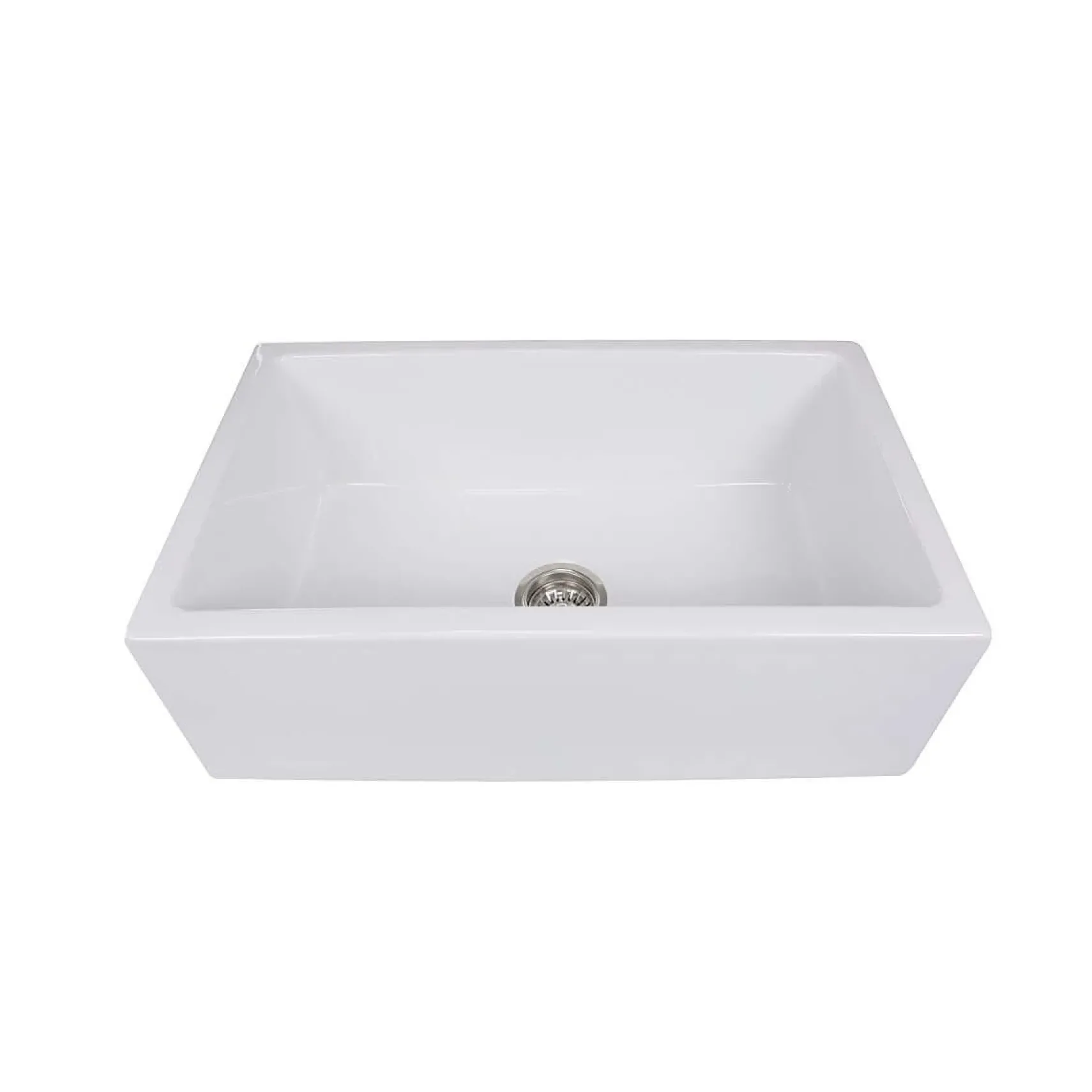 Nantucket Sinks Cape 30" Fireclay Farmhouse Sink, White, Hyannis-30