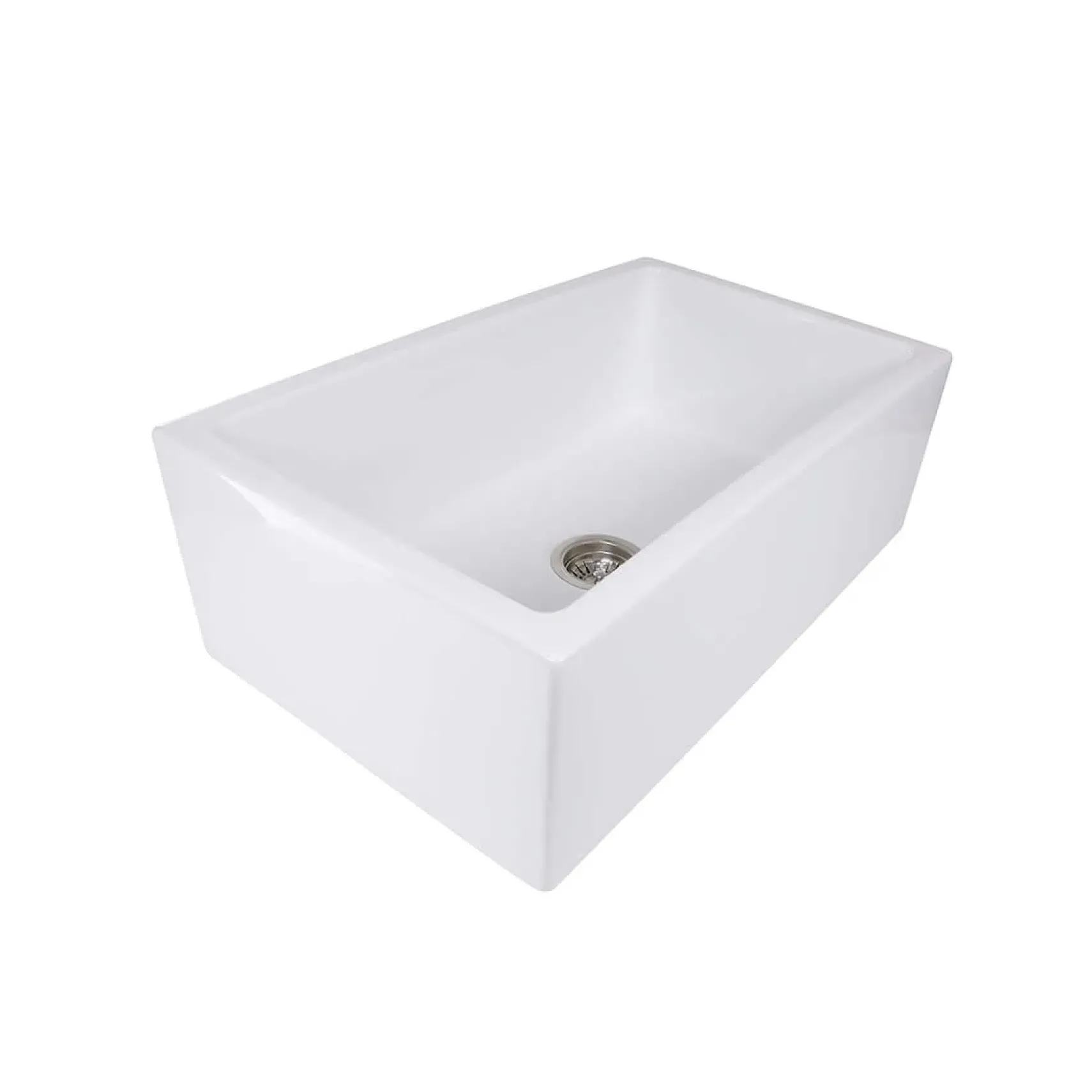 Nantucket Sinks Cape 30" Fireclay Farmhouse Sink, White, Hyannis-30