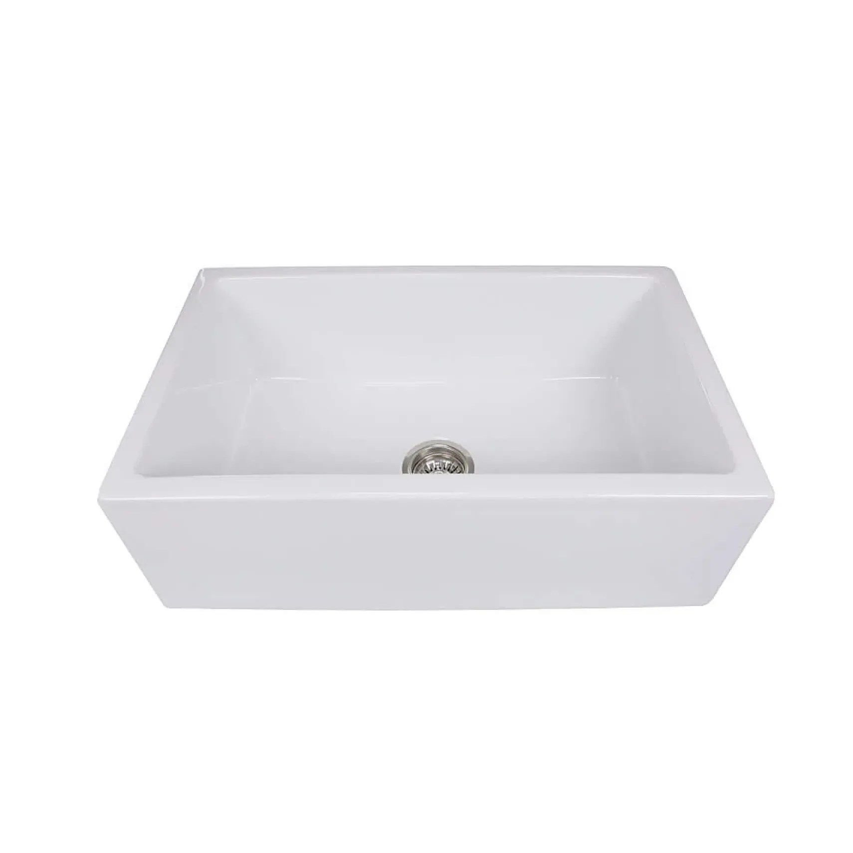 Nantucket Sinks Cape 30" Fireclay Farmhouse Sink, White, Hyannis-30