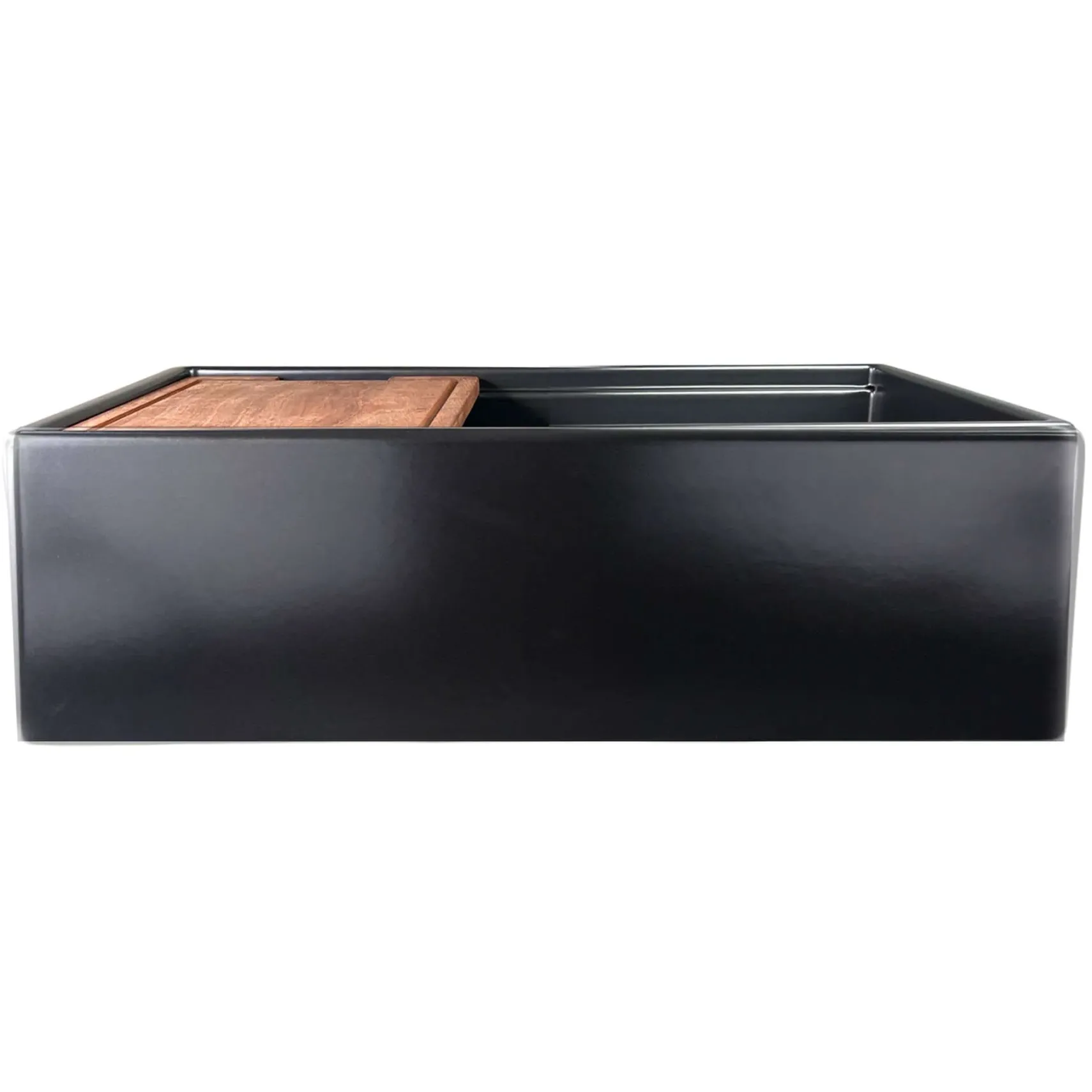 Nantucket Sinks Cape 30" Fireclay Workstation Farmhouse Sink with Accessories, Matte Black, T-PS30MB