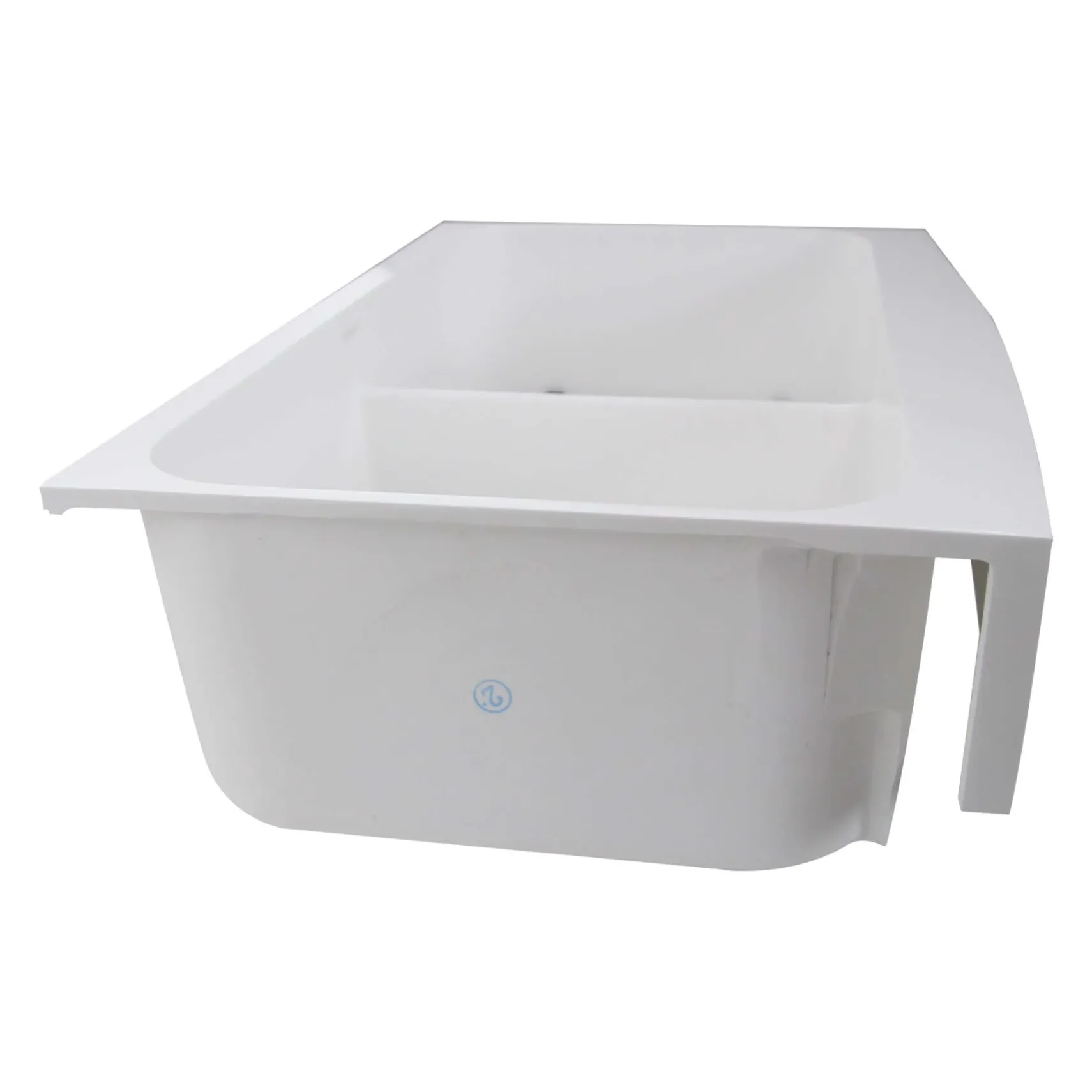 Nantucket Sinks Glacierstone 31" Retrofit Double Bowl Farmhouse Sink, White, NS-GSEZA32D