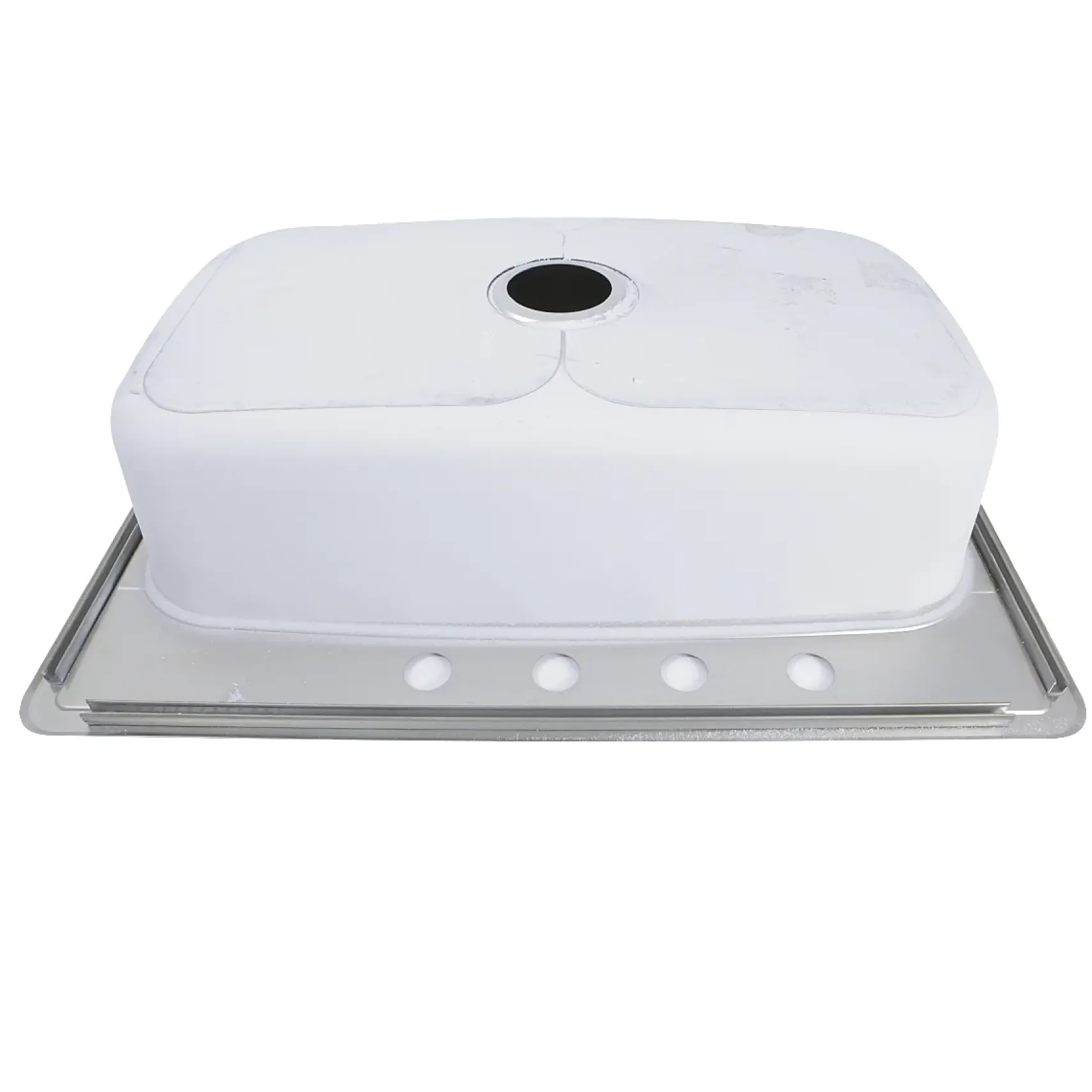 Nantucket Sinks Madaket 33" Stainless Steel Kitchen Sink, 18 Gauge, NS3322-8