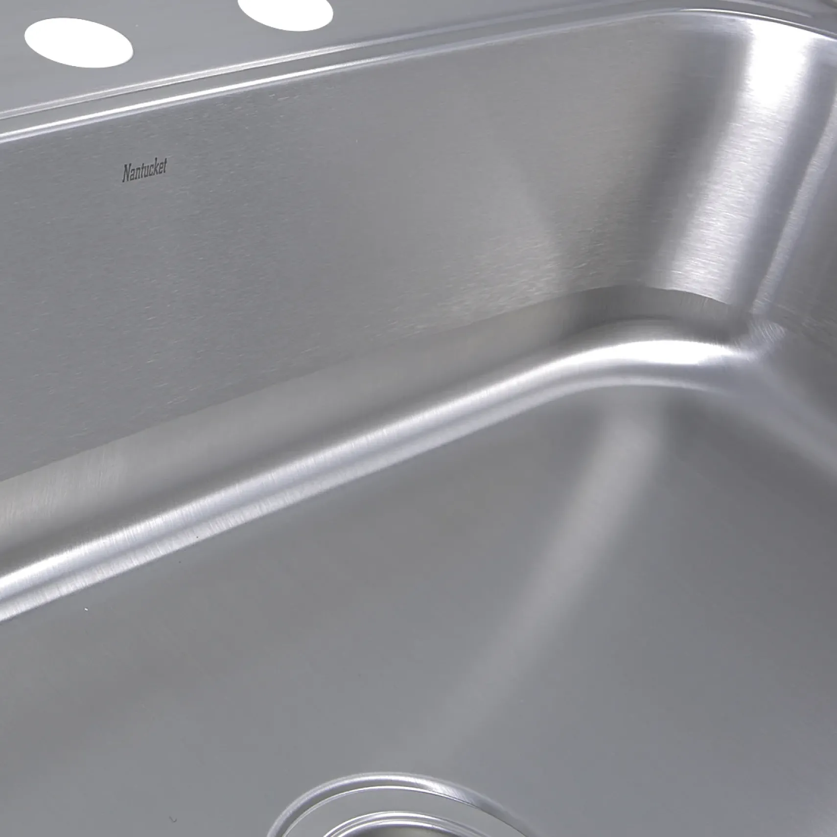 Nantucket Sinks Madaket 33" Stainless Steel Kitchen Sink, 18 Gauge, NS3322-8