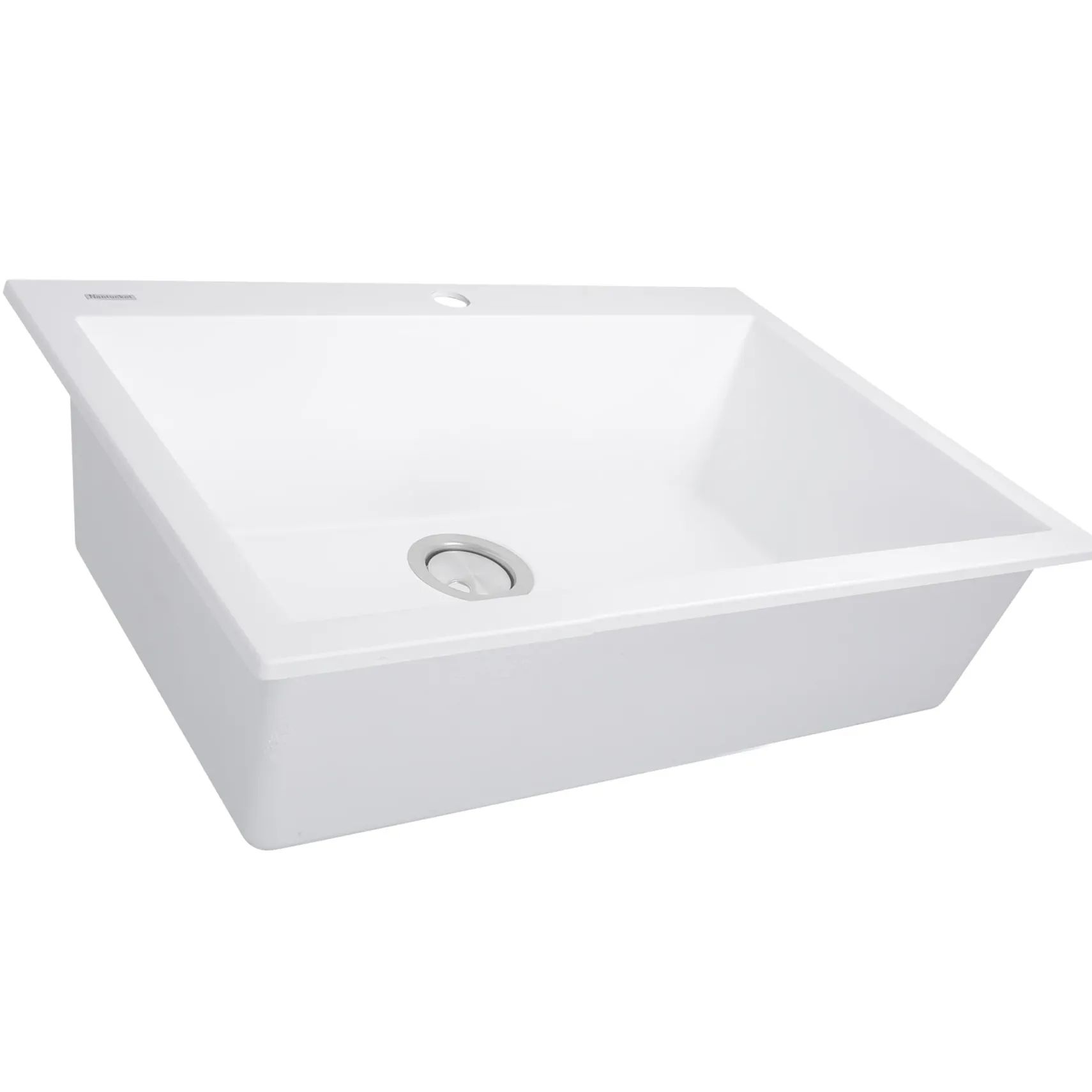 Nantucket Sinks Plymouth 27" Dual Mount Granite Composite Kitchen Sink with Accessories, White, PR2720-DM-W