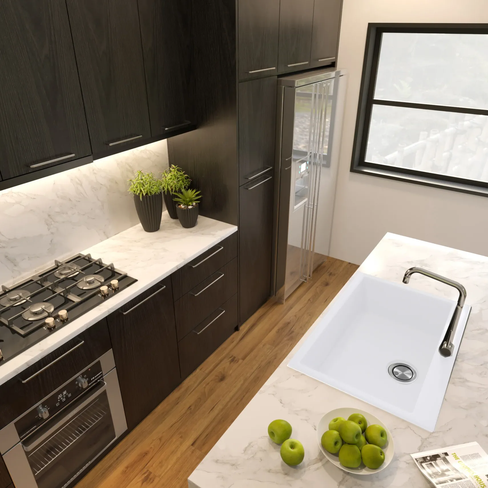 Nantucket Sinks Plymouth 27" Dual Mount Granite Composite Kitchen Sink with Accessories, White, PR2720-DM-W