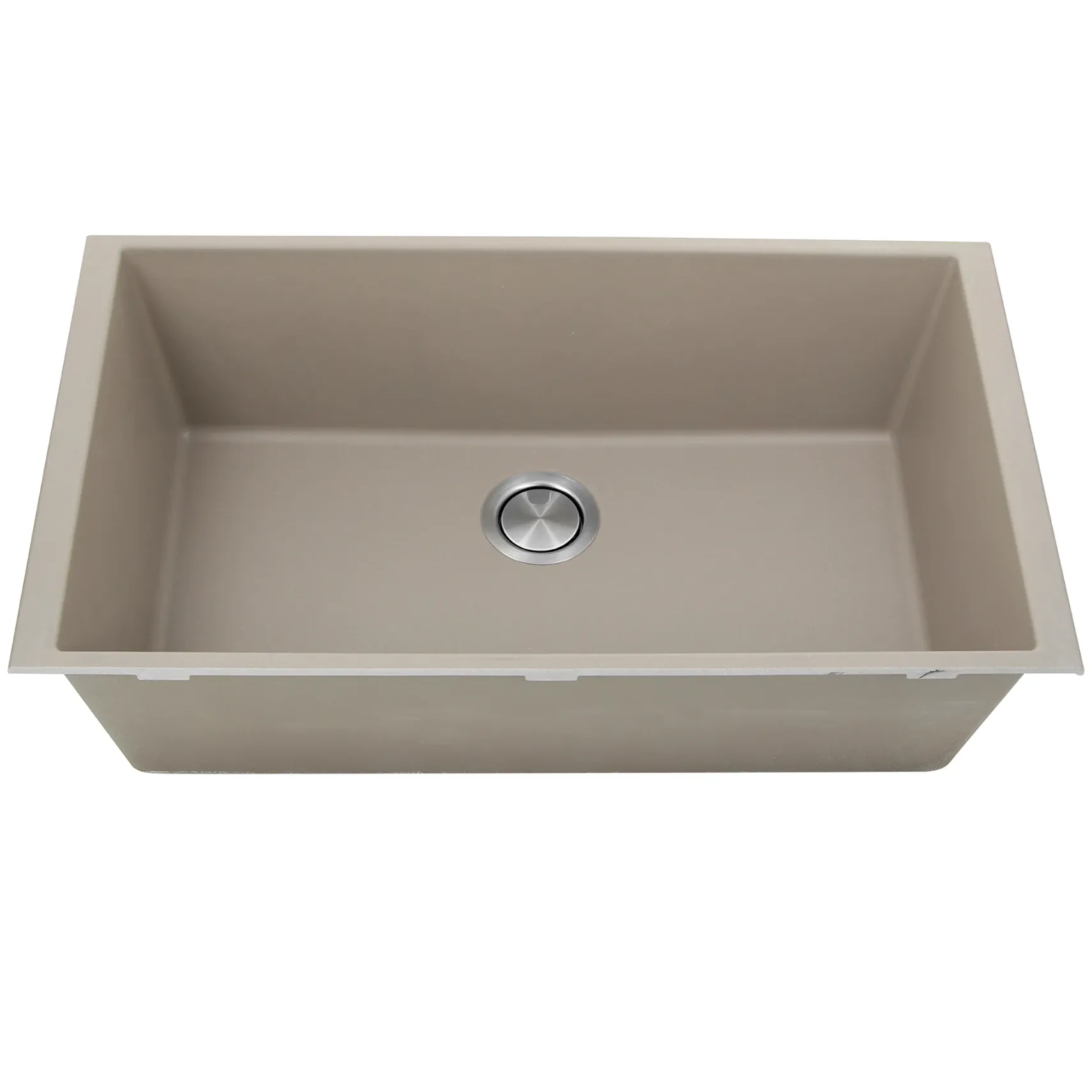 Nantucket Sinks Plymouth 33" Granite Composite Kitchen Sink, Truffle, PR3320-TR-UM