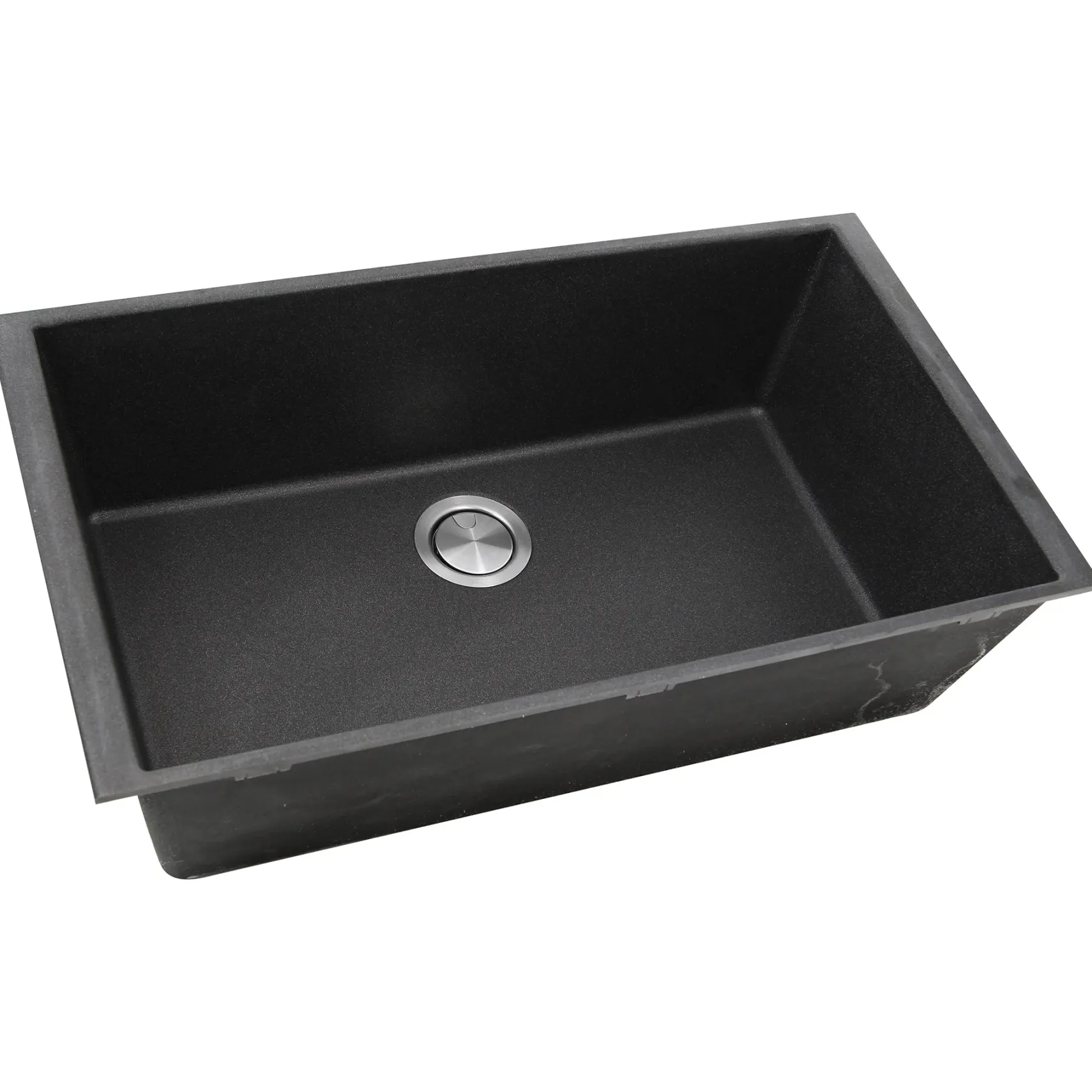 Nantucket Sinks Plymouth 33" Granite Composite Kitchen Sink, Black, PR3320-BL-UM