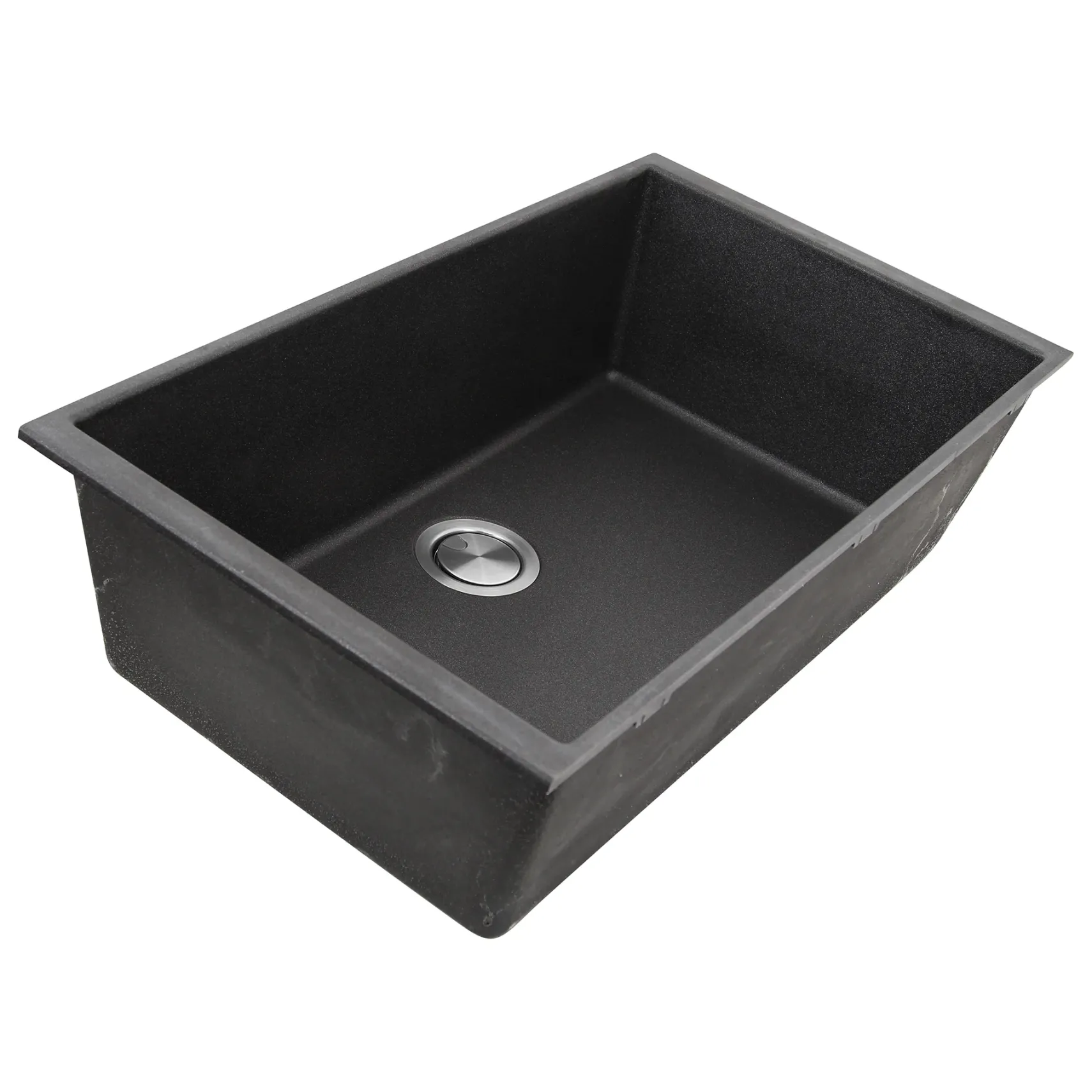 Nantucket Sinks Plymouth 33" Granite Composite Kitchen Sink, Black, PR3320-BL-UM
