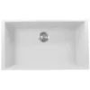 Nantucket Sinks Plymouth 33" Granite Composite Kitchen Sink, White, PR3320-W-UM