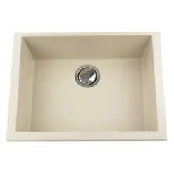 Nantucket Sinks Plymouth 24" Granite Composite Kitchen Sink, Sand, PR2418-S