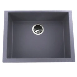 Nantucket Sinks Plymouth 24" Granite Composite Kitchen Sink, Titanium, PR2418-TI
