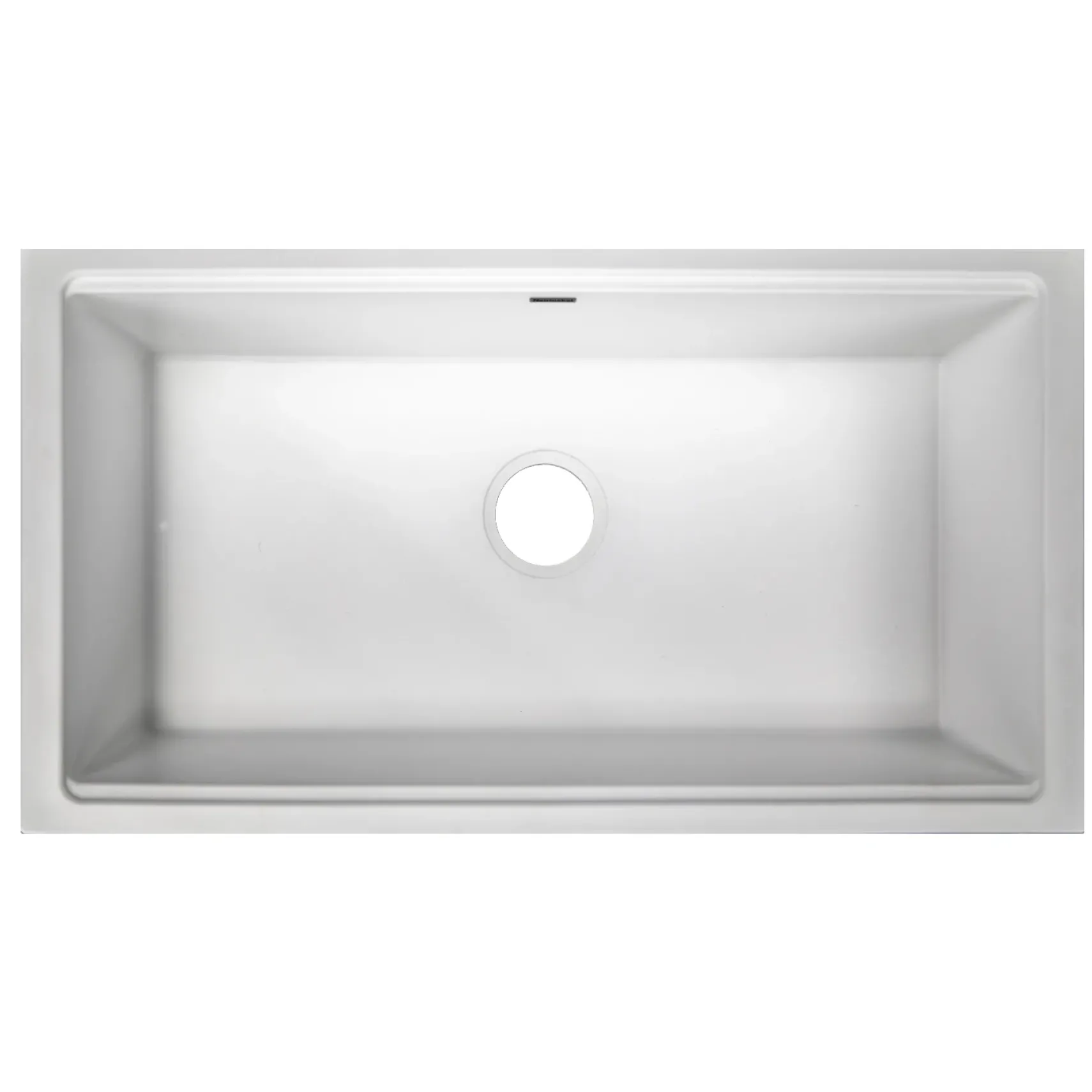 Nantucket Sinks Plymouth 34" Undermount Granite Composite Workstation Kitchen Sink with Accessories, White, PR3419-W-UM