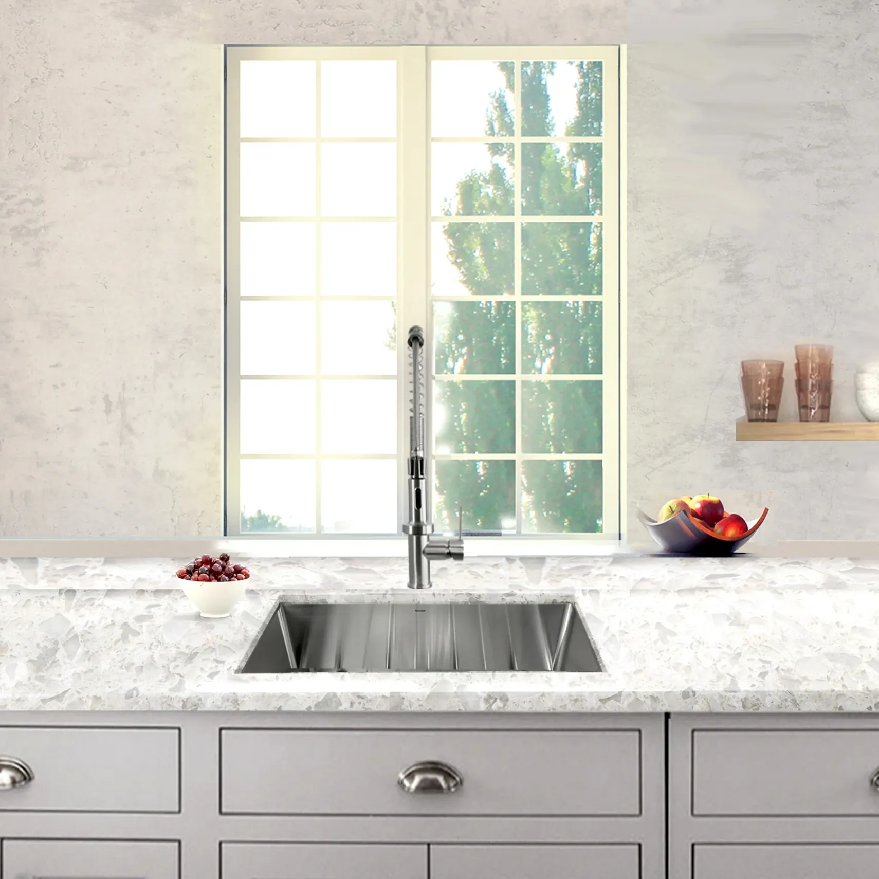 Nantucket Sinks Pro Series 23" Stainless Steel Kitchen Sink, 16 Gauge, SR2318-16