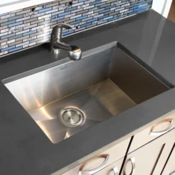 Nantucket Sinks Pro Series 28" Stainless Steel Kitchen Sink, 16 Gauge, ZR2818-8-16