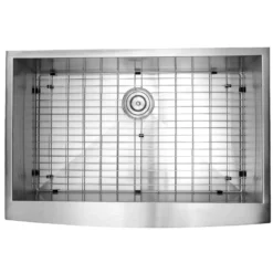 Nantucket Sinks Pro Series 33" Stainless Steel Farmhouse Sink, 16 Gauge, APRON332010-16