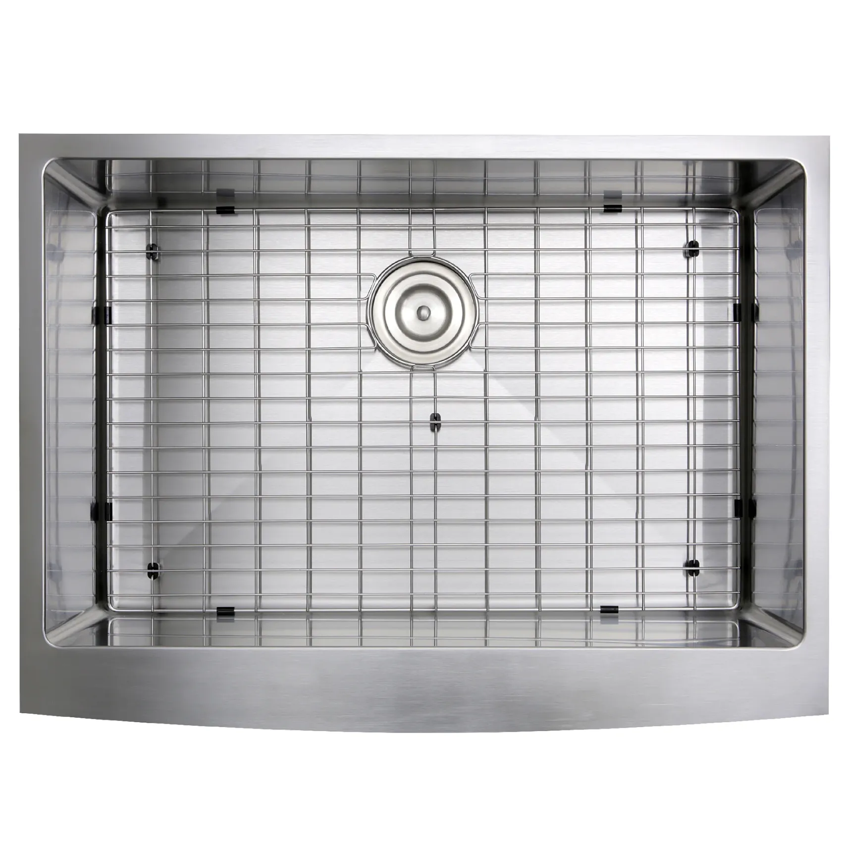 Nantucket Sinks Pro Series 30" Stainless Steel Farmhouse Sink, 16 Gauge, APRON302010-SR-16
