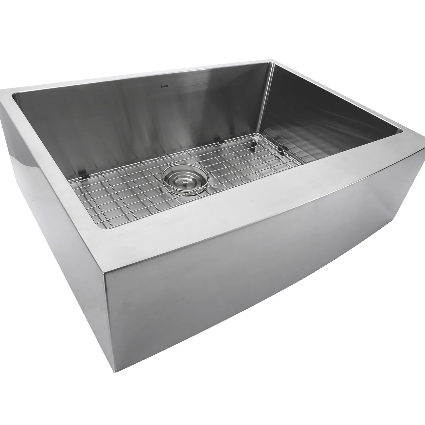 Nantucket Sinks Pro Series 30" Stainless Steel Farmhouse Sink, 16 Gauge, APRON302010-SR-16